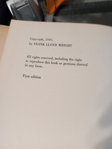 SIGNED Frank Lloyd Wright / Genius and the Mobocracy 1st Edition 1949 - Picture 9 of 12