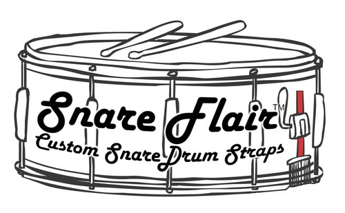 SnareFlair Vintage Style Snare Drum 🥁 Wire Cord Red USA Made Percussion - Picture 2 of 2