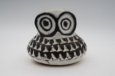 Vintage 1960s Mid Century Modern Gabriel Keramik Pottery Owl Figurine Sweden