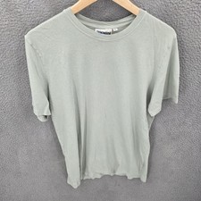 Jungmaven Shirt Mens XL Green Short Sleeve Hemp Cotton Blend Made In USA