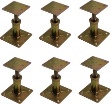 Gatos de piso de casa ajustables de 4 1/3" - 7" mini poste de tornillo para nivelación, galv