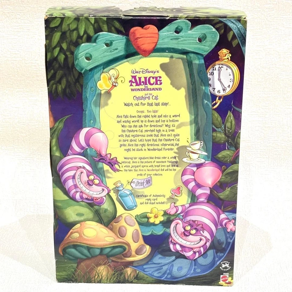 Disney Alice nel Paese delle Meraviglie Mattel bambola con gatto del... - Immagine 3 di 3