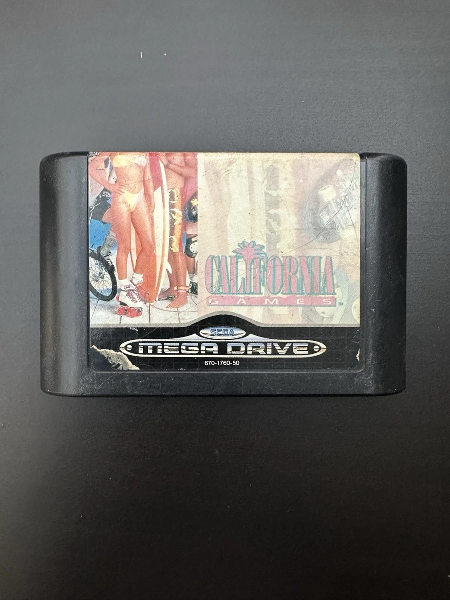 California Games Sur Sega Megadrive – PAL-EU Complet, Boîtier Et Manuel Abîmés