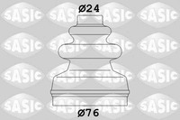Faltenbalgsatz Antriebswelle Vorne Links Sasic 2873793 FÜR CitroËN Peugeot