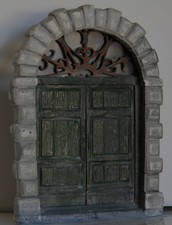 PORTONE ANTICHIZZATO CON IMPOSTE APRI-CHIUDI H.18,2XL.13,2XP.3 PER PRESEPE, MINI