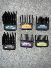 Andis 6 piece animal clipper Guard combs 7 sizes/ 1  ,3/4  ,1/2  ,1/4  ,3/8  1/16  