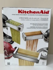 KitchenAid Kpra Pasta Roller Cutter Maker 3-piece Stand Mixer Attachment Set