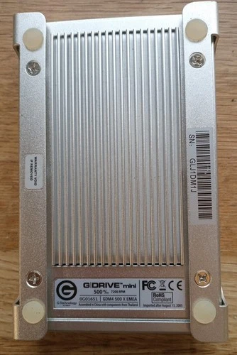Vintage G Drive Mini 500 GB G Technology Hard Drive In Case Untested