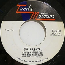 The Miracles - Yester Love (7", Single, Mono) (Very Good Plus (VG+))