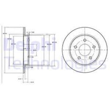 Disque de frein Lancia DELTA