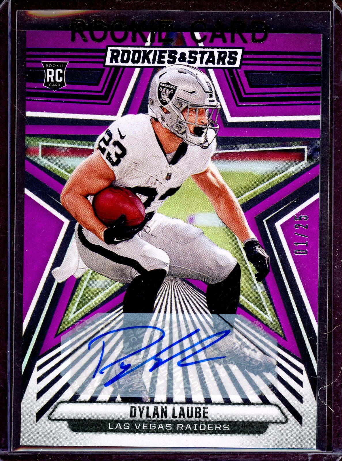 Dylan Laube Panini Rookies & Stars #130 Autograph Purple