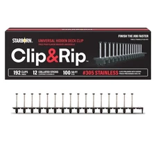 Clip and Rip Hidden Deck Fastening System - 192 Count Stainless Steel Fasteners