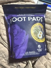 Sole Serenity Foot Pads - Zeolite Mineral Ginger Good Night - 20 Pads Brand New