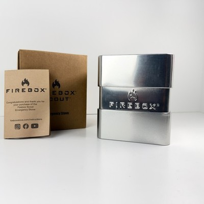 Firebox Scout Emergency Stove Stainless Steel Kit w/ Case Open Box