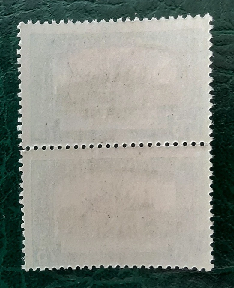 ROMANIA 1919 Cluj Kolozsvar 75 BANI MNH Parliament Mi 38I Pair Straight N 8710 - Image 3 of 4