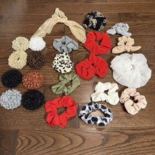 Asst. Stretchable Elastic Hair Ties - 22 Pieces