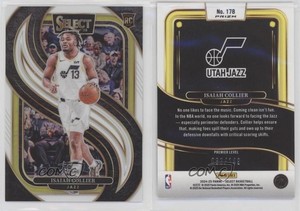 2024 Panini Select Premier Level White Prizm /149 Isaiah Collier #178 Rookie RC