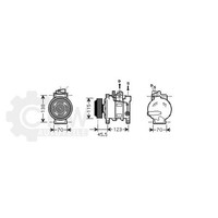 Kompressor Klimaanlage FüR Audi A4 Avant 2.5 Tdi Bj.04-06