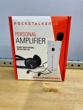 NEW Williams Sound Pocketalker 2.0 Personal Amplifier Base Bundle