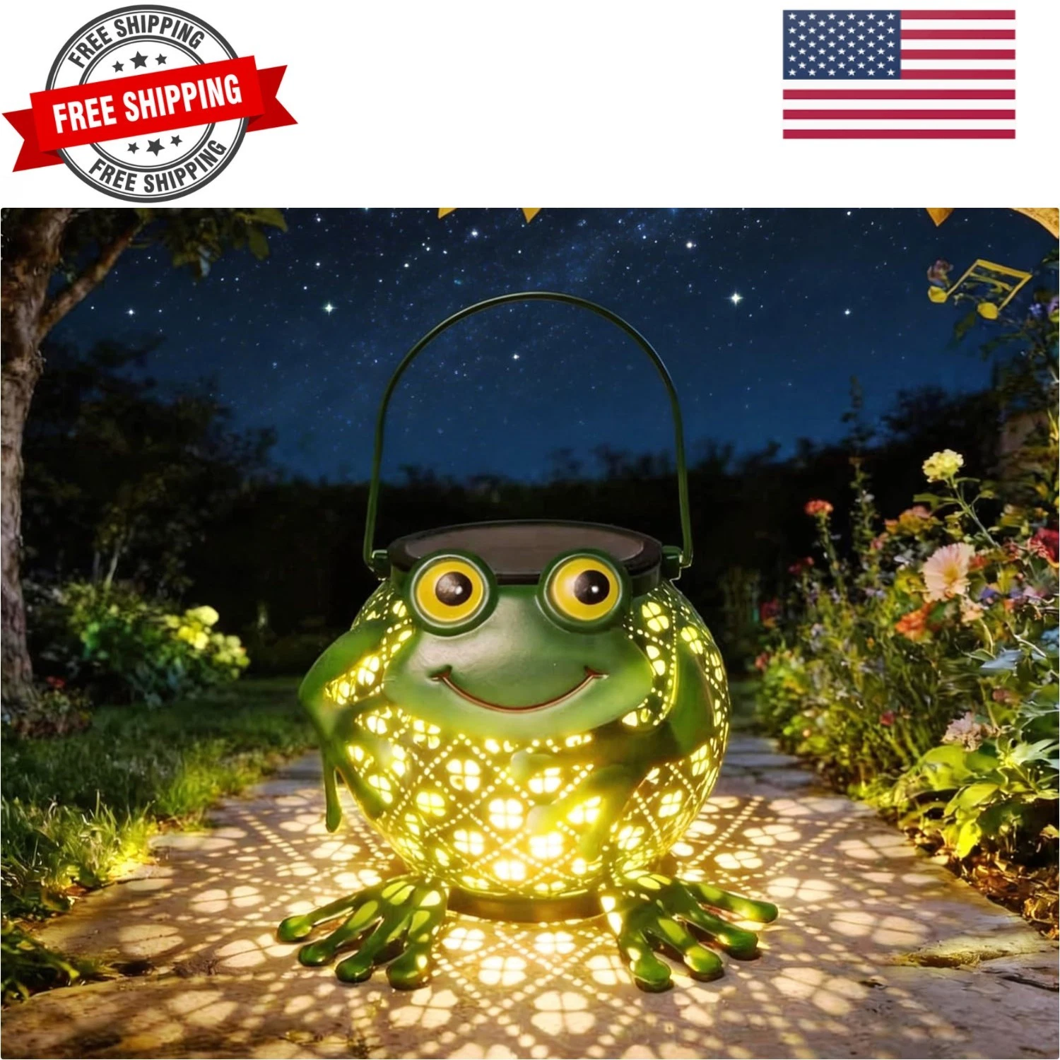 Solar Lanterns Outdoor, Solar Lights Outdoor Garden Decor, Waterproof Outdoor...