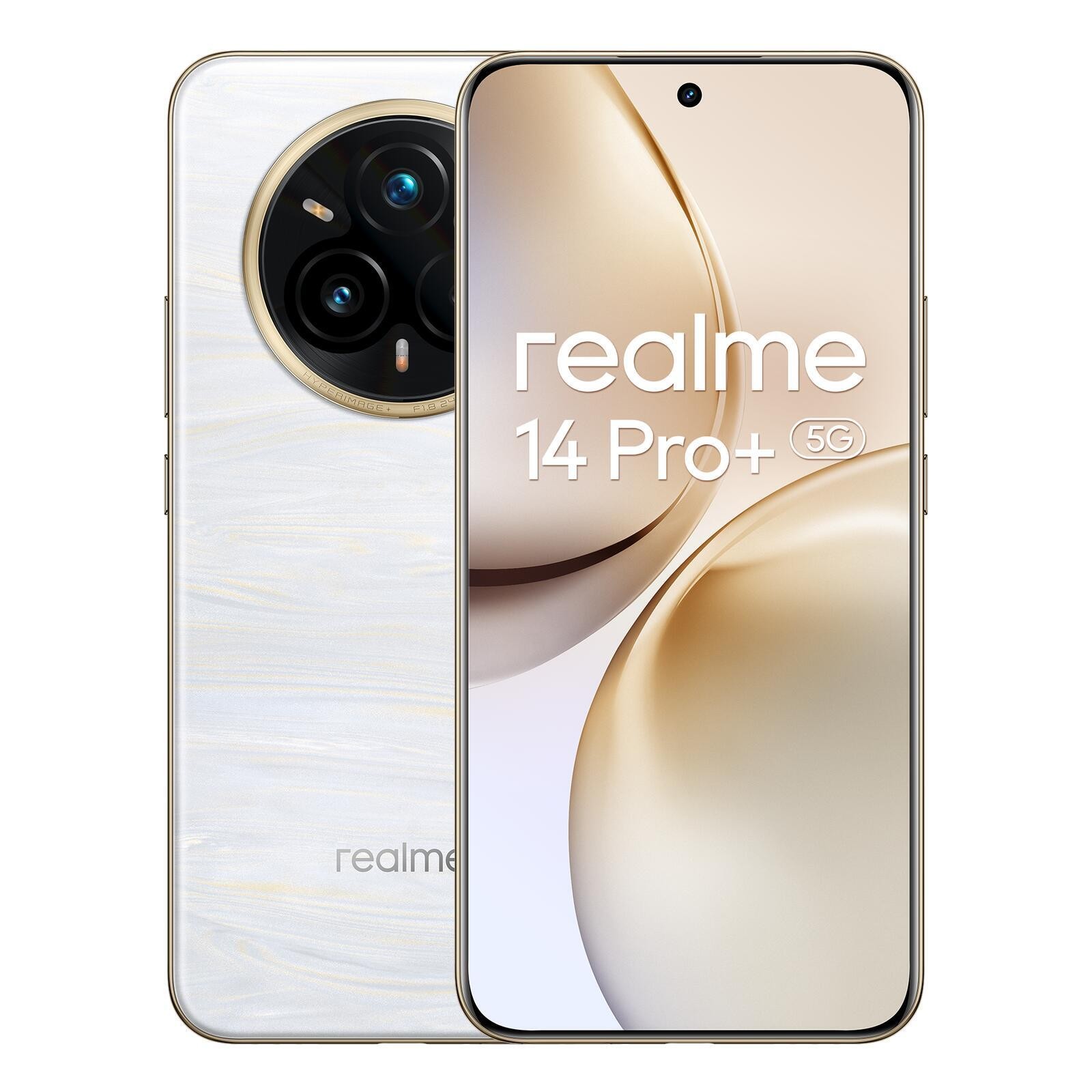 realme 14 Pro+ 5G с двумя Sim-картами, 12 ГБ оперативной памяти, 512 ГБ - Weiß