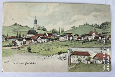 Postcard Bayen Beutelsbach in Lower Bavaria rectory around 1900