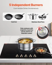 Induction Cooktop, 9200W Electric Countertop Burner, Auto Shut-Off