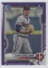 2021 Bowman Draft Chrome Purple Refractor 136/250 Steven Hajjar #BDC-161 0c6