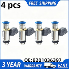 4x Petrol Injectors For Renault Dacia Kangoo Duster 1.6 16V 8201036397 IWP217