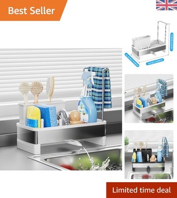 Rostbeständige Küchenspüle Organizer mit drehbarem Design für mühelose Reinigung