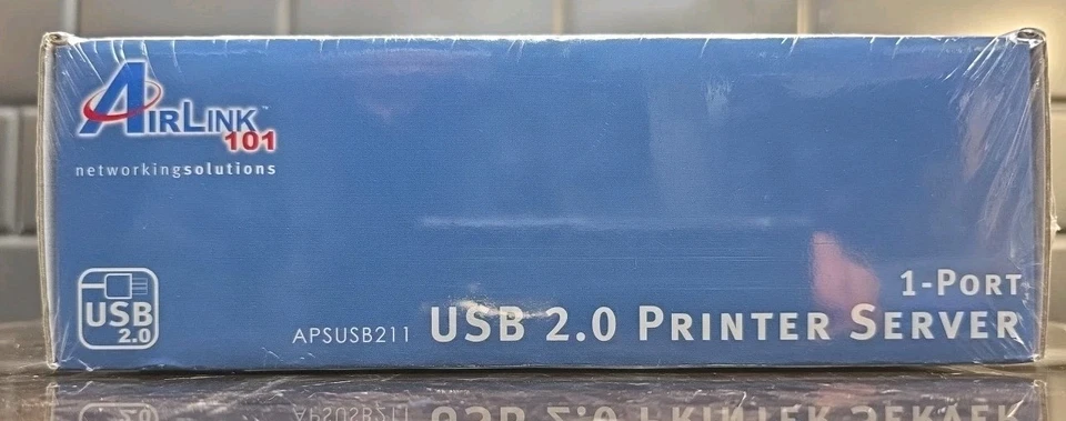 Airlink 101 1-Port USB 2.0 Printer Server Networking APSUSB211 2005 Sealed  - Image 3 of 4