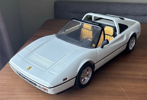 Vintage 1986 Mattel Barbie White Ferrari 328 GTS Convertible Sports Toy Car