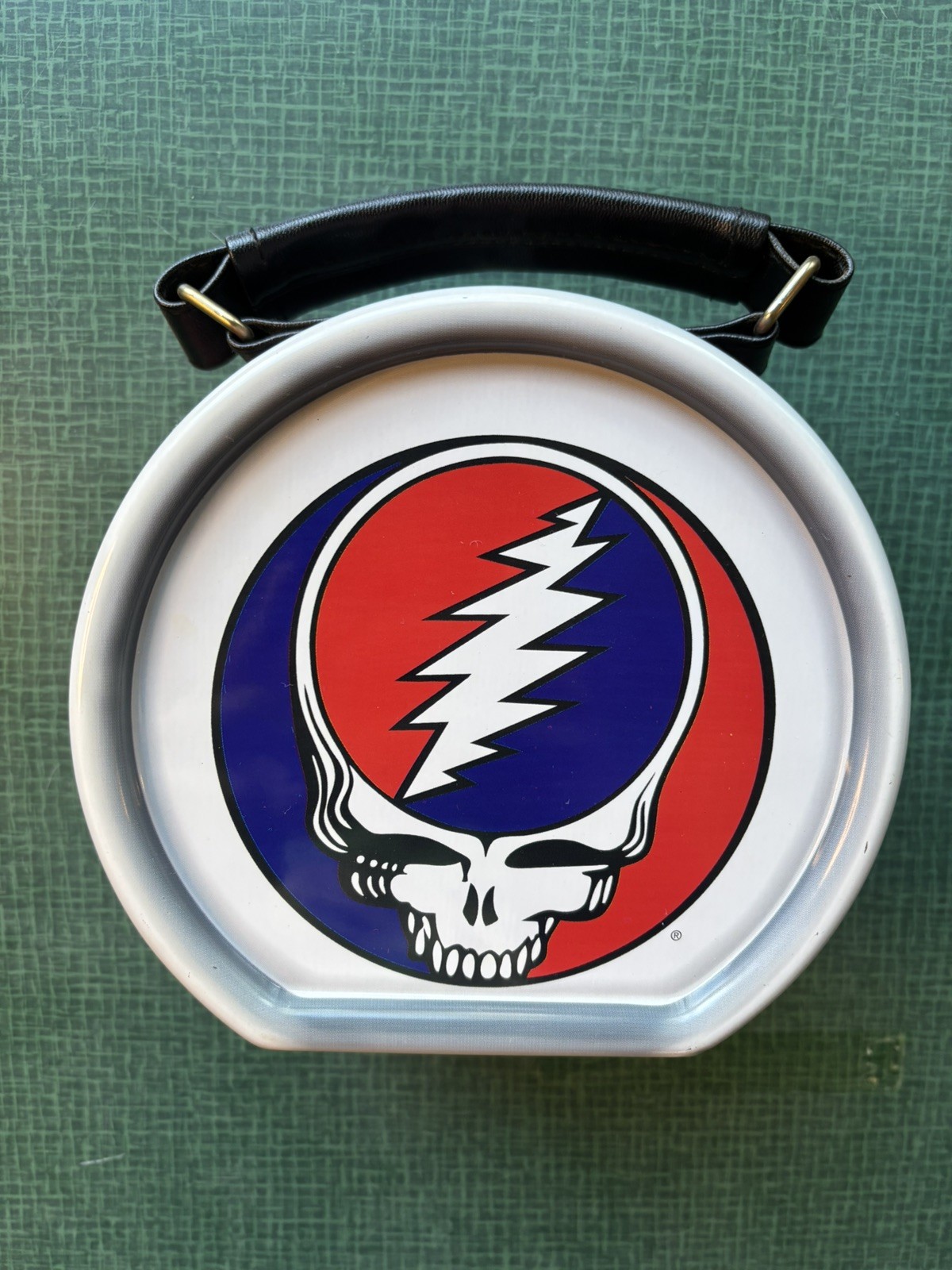 2000 Grateful Dead Steal Your Face Rock N Roll Drum Tin Tote Lunch Box Vandor