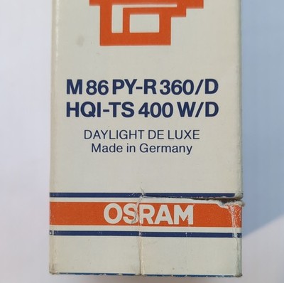 Osram Metal Halide Lamp M86PY-R360D 400W HQI-TS Daylight De Luxe Bulb
