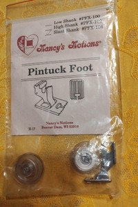 Nancy’s Notions Low Slant Shank Pintuck Foot Sewing Machine Attachmen - PFX-104