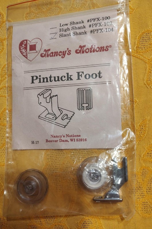 Nancy’s Notions Low Slant Shank Pintuck Foot Sewing Machine Attachmen - PFX-104