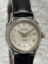 Revue Thommen Wall Street Damen Auto Uhr Silber Zifferblatt Gebraucht Top Zus...
