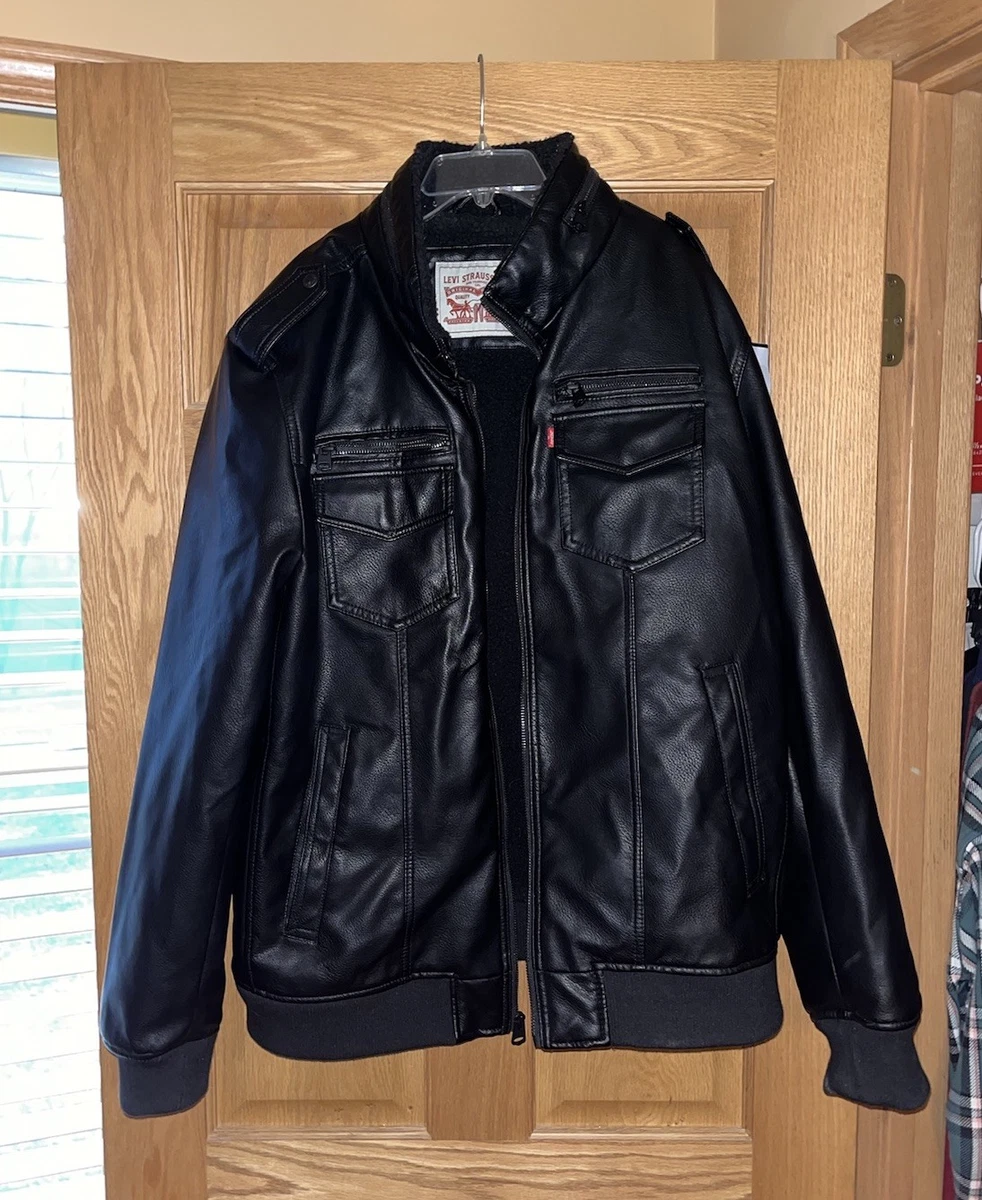Levi Strauss & Co. ブラックレザージャケット XL $_12.JPG?set_id=880000500F