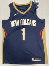 Nike NBA Football Jersey Pelicans Zion Williamson 1 Navy Blue Man M/44