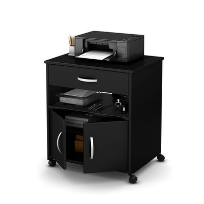 Mobile Printer Stand Table Printer Rolling Cart Drawer Storage Organizer Office