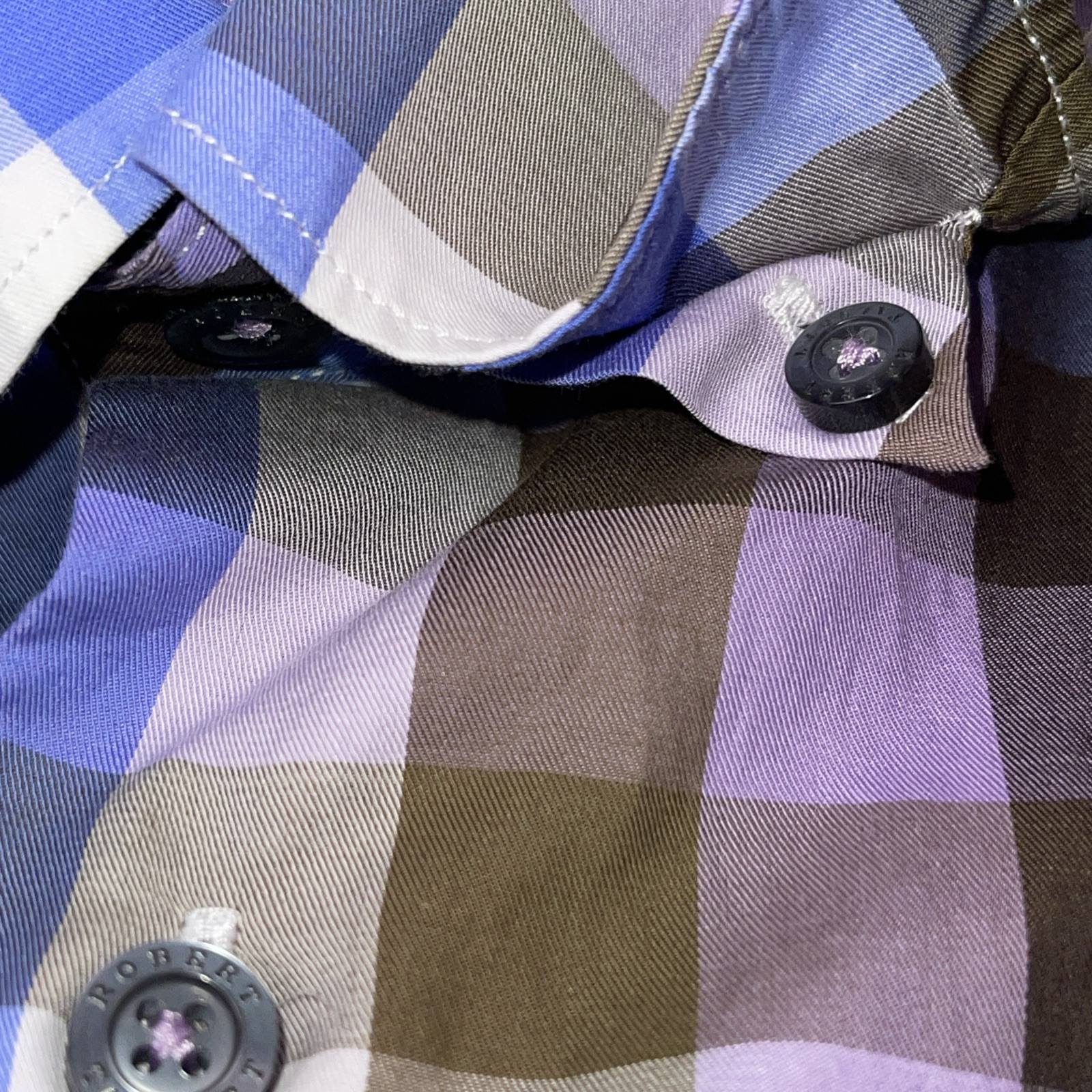 Robert Talbott Classic Sz L Button Front Multicol… - image 11