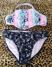 Wonder Nation Swimsuit Set Size L 10-12 