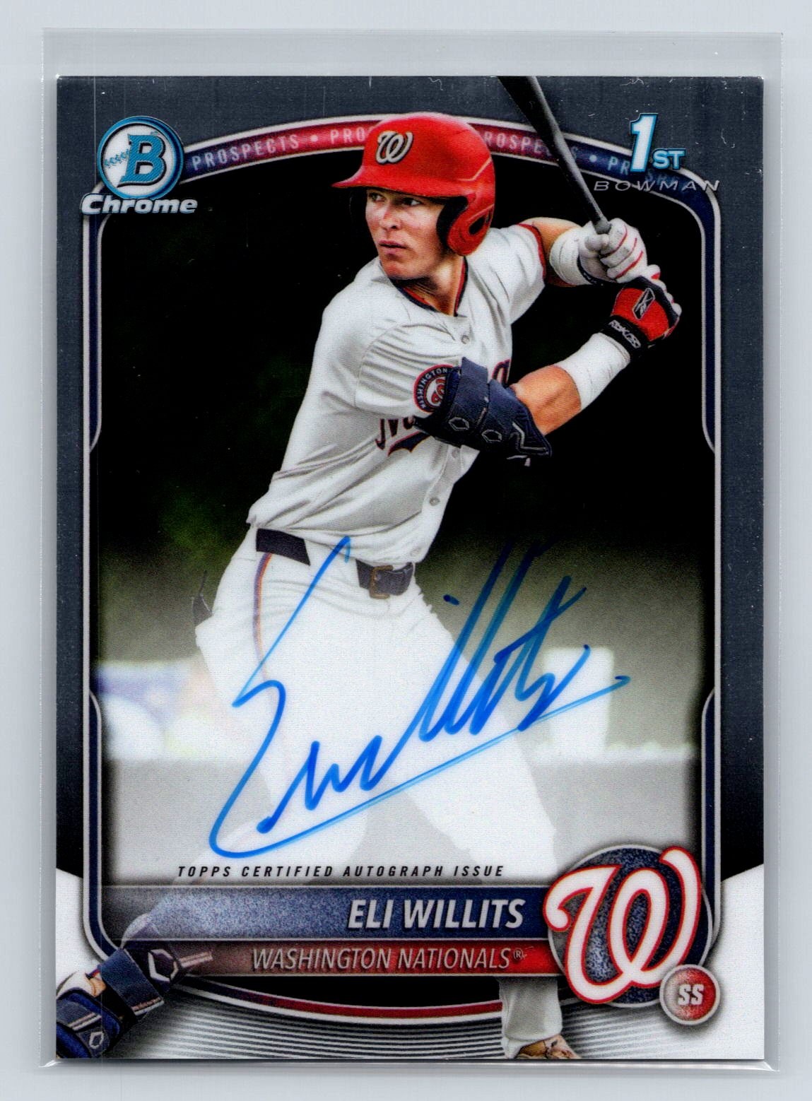2025 Bowman Draft #CPA-EW Eli Willits Chrome Prospect Autographs