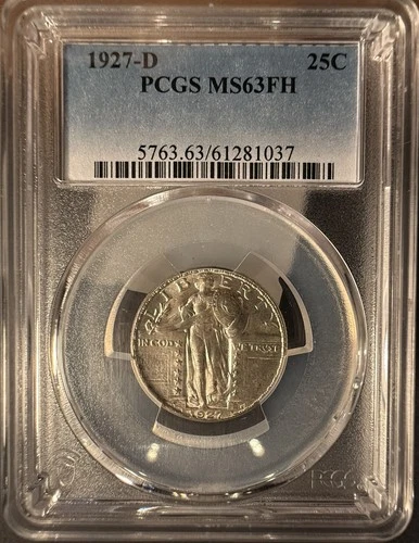 1927-D Standing Liberty Quarter, MS63FH. PCGS. (14246)