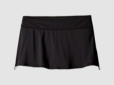 66 TYR Sport Swimwear Women Black Stretch Active Mini Swimming Skort Bottom M