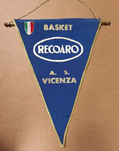 AS Vicenza (Italy) Silk Flag Basketball cca 1970