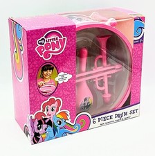 My Little Pony 6 Piece Drum Set Maracas Trumpet Kids Toys Music Imaginative Play