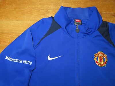 Vintage Nike MANCHESTER UNITED Soccer Zippered (LG) Warm