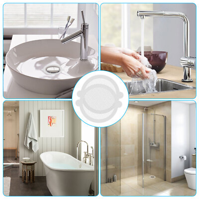 Bathroom Large Mesh Stickers - Disposable Drain Hair Catcher