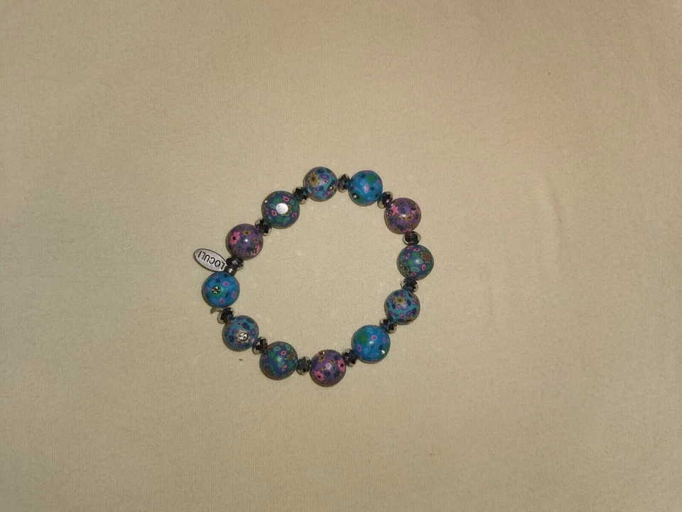 Damen Mädchen Armband von LOCULI Kugeln mit Blumen sehr guter Zustand! - Bild 2 von 2